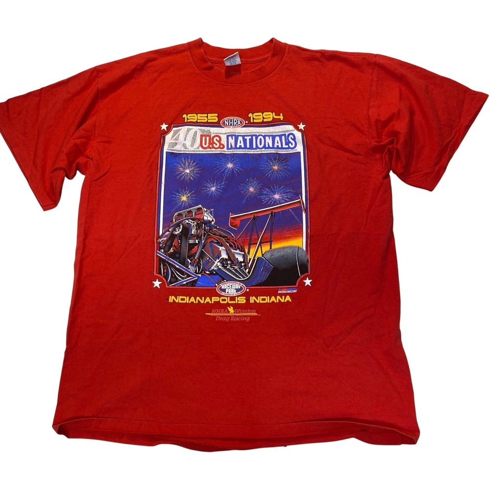 Vintage 1994 NHRA U.S. Nationals Indianapolis Indiana XXL T-Shirt Sngl Stich USA